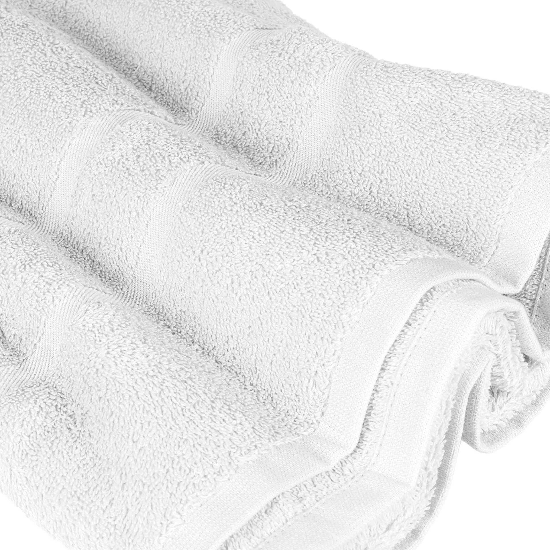 STICKANDSHINE Frottee-Handtücher – Weiß, 100% Baumwolle, 500 g/m²